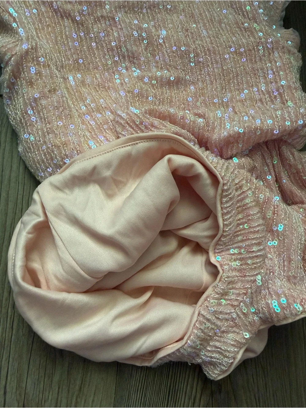 Bonnie Jean Pink Iridescent Sequin Dress
